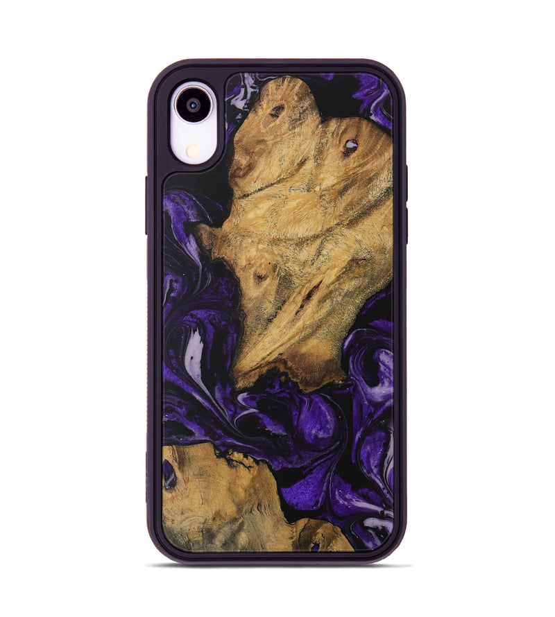 iPhone Xr Wood Phone Case - Collete (Purple, 729013)