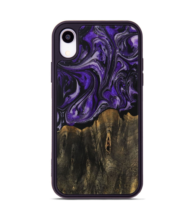 iPhone Xr Wood Phone Case - Chet (Purple, 729014)