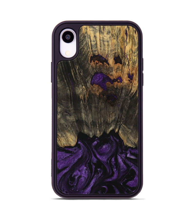 iPhone Xr Wood Phone Case - Kennedi (Purple, 729017)