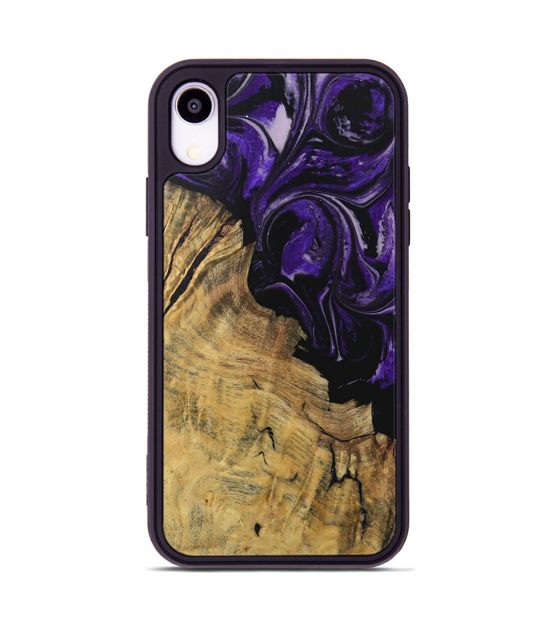 iPhone Xr Wood Phone Case - Carlis (Purple, 729025)