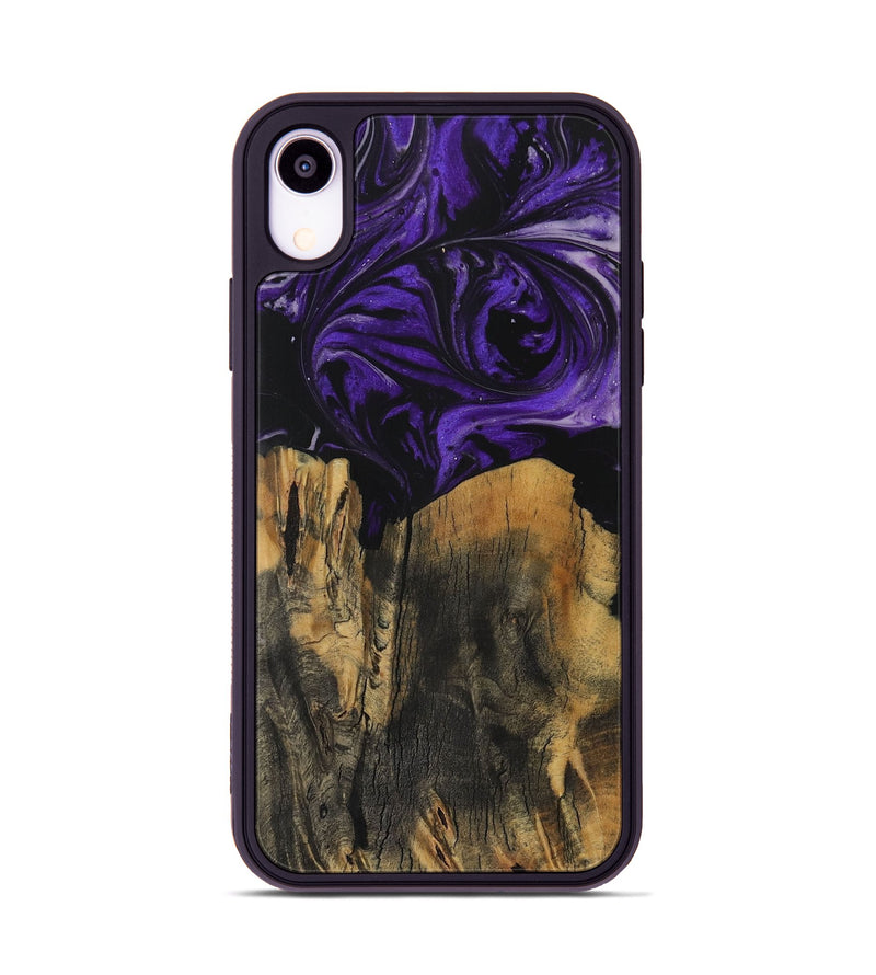 iPhone Xr Wood Phone Case - Rakeem (Purple, 729029)