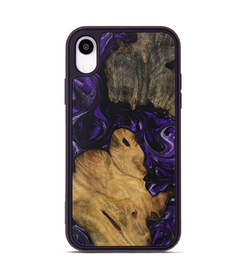 iPhone Xr Wood Phone Case - Lenord (Purple, 729051)