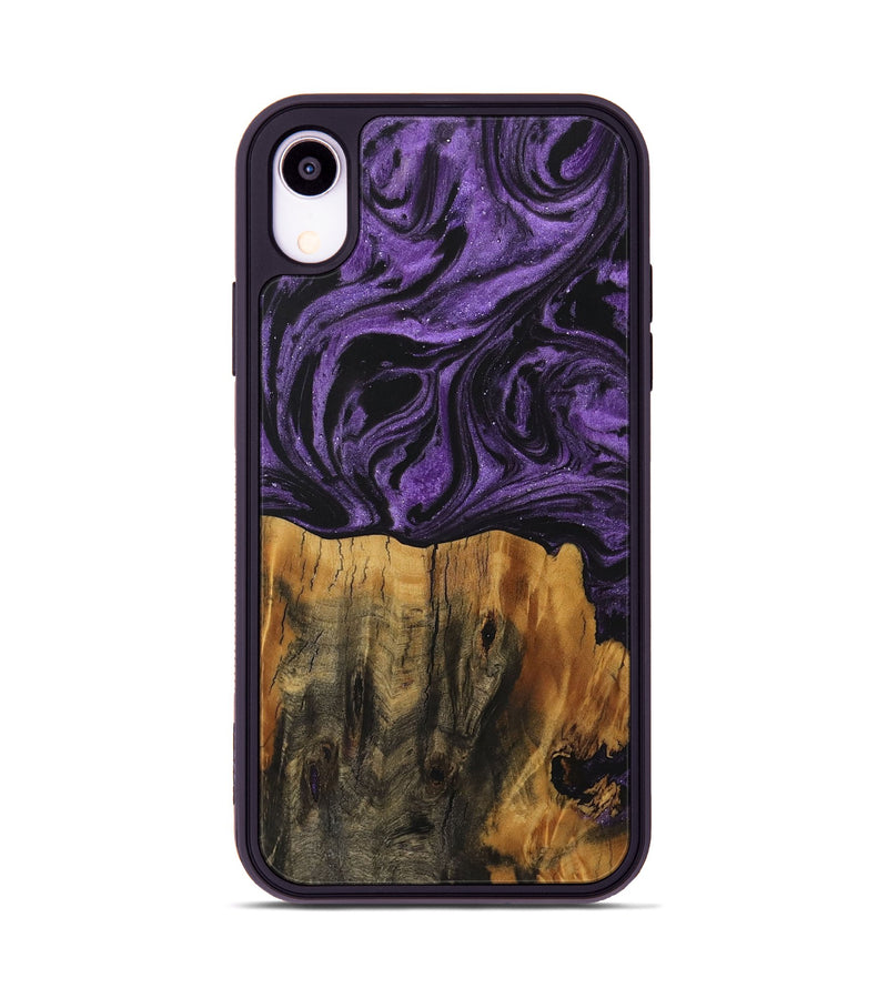 iPhone Xr Wood Phone Case - Norio (Purple, 729060)