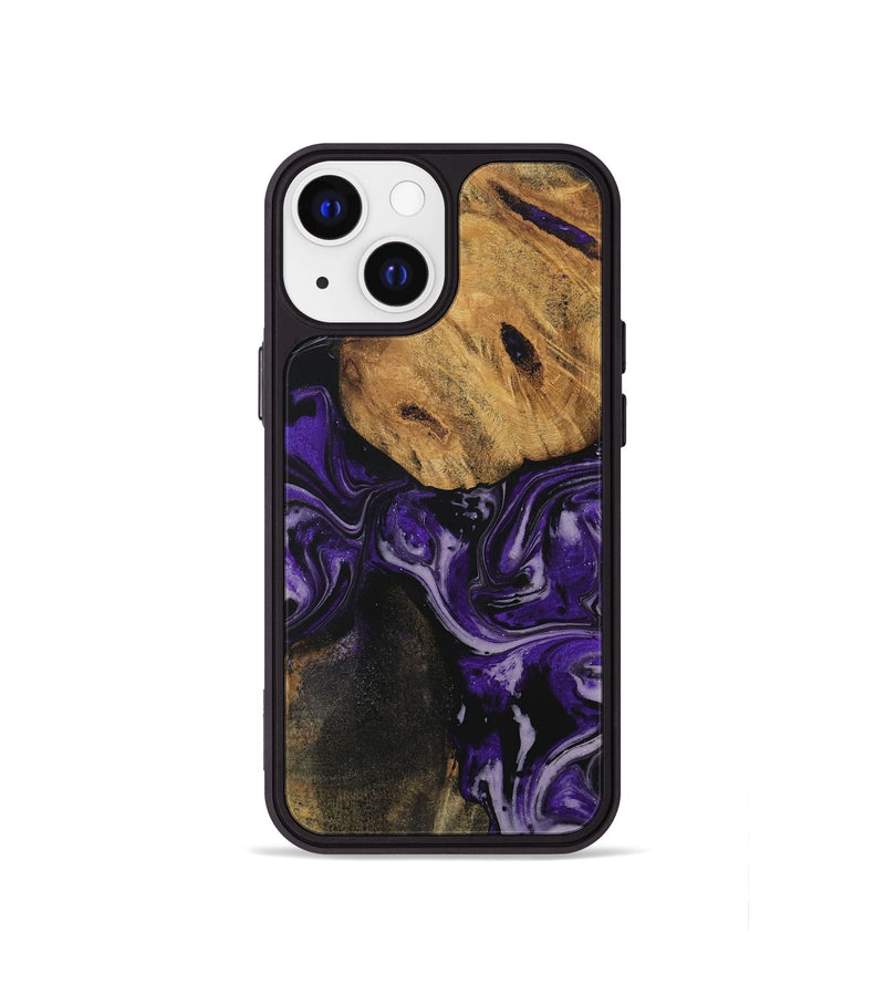 iPhone 13 mini Wood Phone Case - Liesa (Purple, 729061)