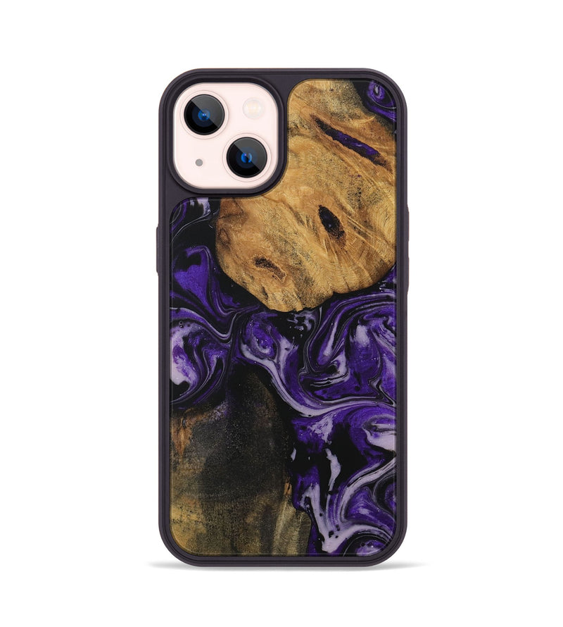 iPhone 14 Wood Phone Case - Liesa (Purple, 729061)