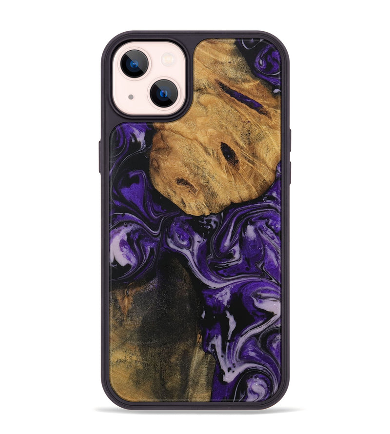 iPhone 14 Plus Wood Phone Case - Liesa (Purple, 729061)