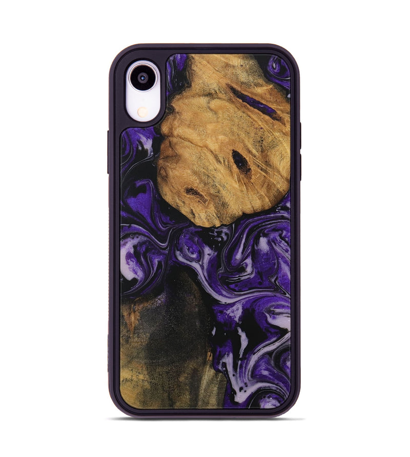 iPhone Xr Wood Phone Case - Liesa (Purple, 729061)