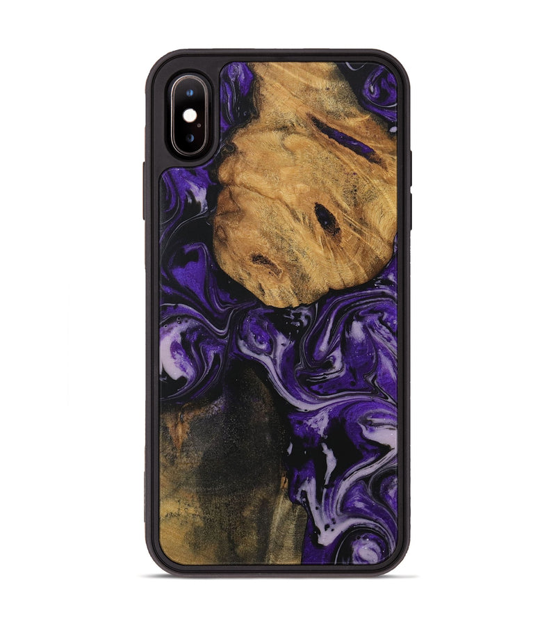 iPhone Xs Max Wood Phone Case - Liesa (Purple, 729061)