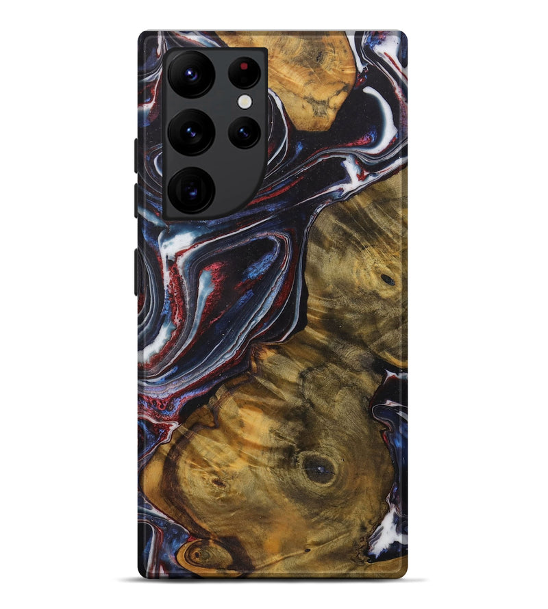 Galaxy S22 Ultra Wood Live Edge Phone Case - Tatum (Blue, 729130)