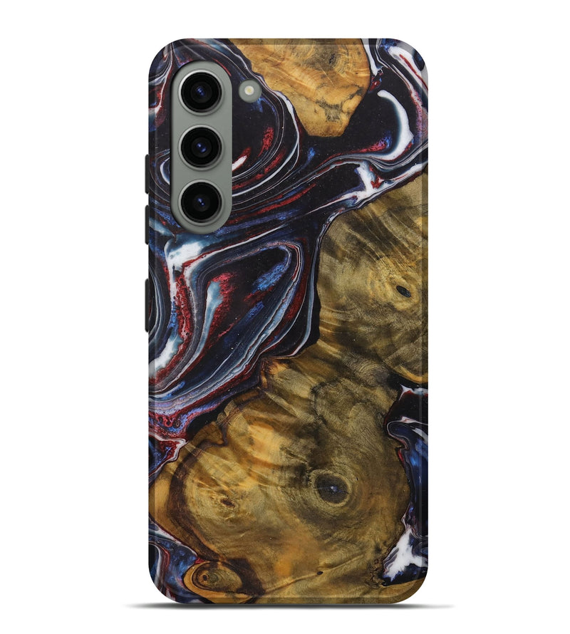 Galaxy S23 Plus Wood Live Edge Phone Case - Tatum (Blue, 729130)