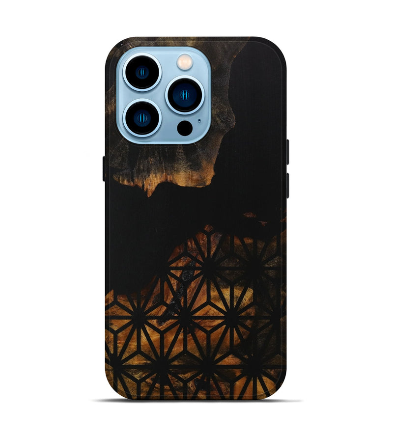 iPhone 14 Pro Wood Live Edge Phone Case - Evaleen (Pattern, 729136)