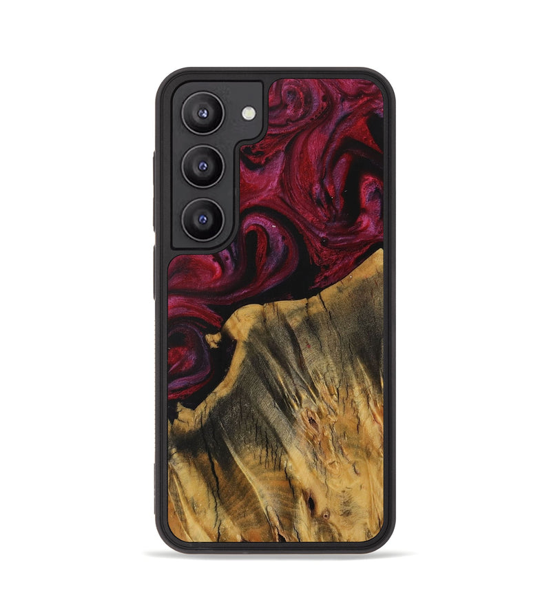 Galaxy S23 Wood Phone Case - Jerusha (Red, 729179)