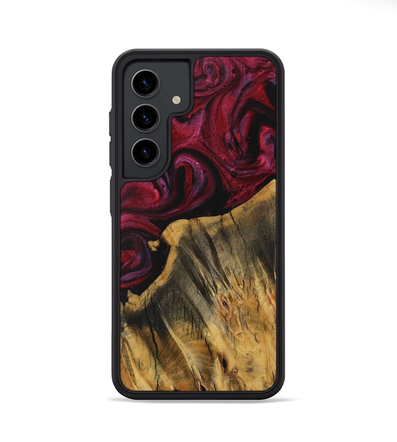 Galaxy S24 Wood Phone Case - Jerusha (Red, 729179)