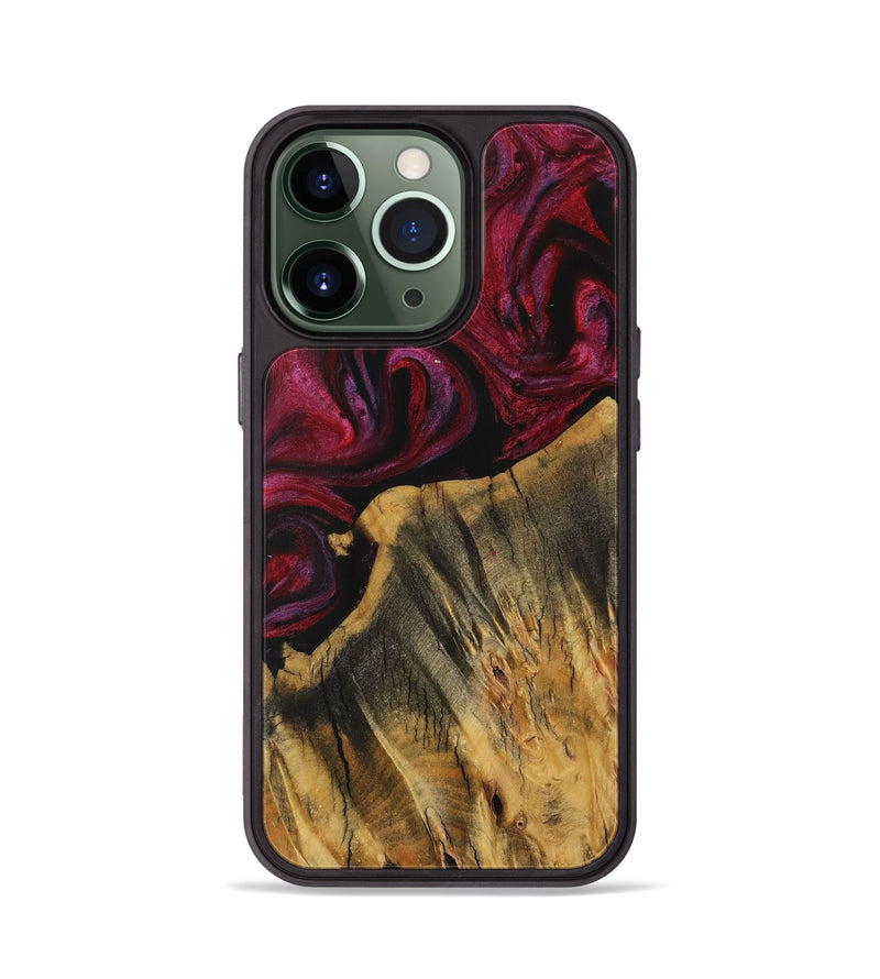 iPhone 13 Pro Wood Phone Case - Jerusha (Red, 729179)