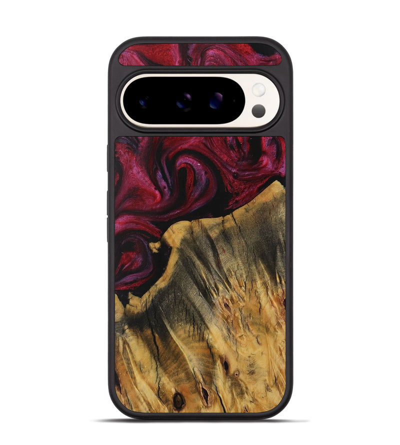 Pixel 9 Pro Wood Phone Case - Jerusha (Red, 729179)