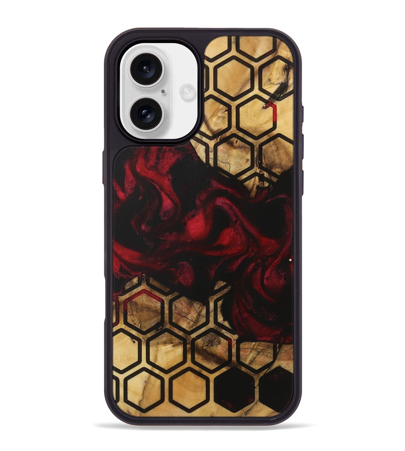 iPhone 16 Plus Wood Phone Case - Austyn (Pattern, 729187)