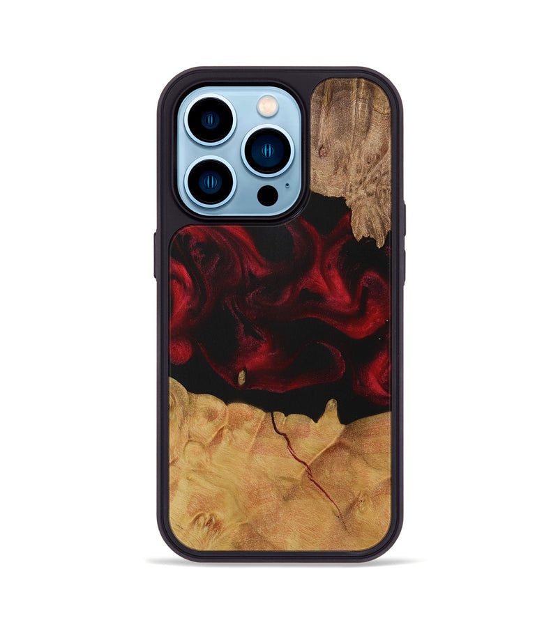 iPhone 14 Pro Wood Phone Case - Dillard (Red, 729189)