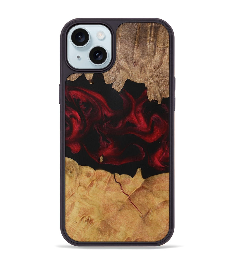 iPhone 15 Plus Wood Phone Case - Dillard (Red, 729189)