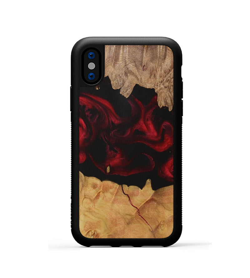 iPhone Xs Wood Phone Case - Dillard (Red, 729189)