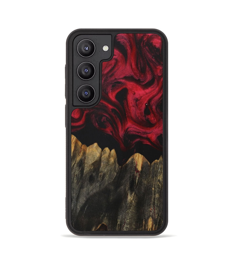 Galaxy S23 Wood Phone Case - Rosetta (Red, 729195)