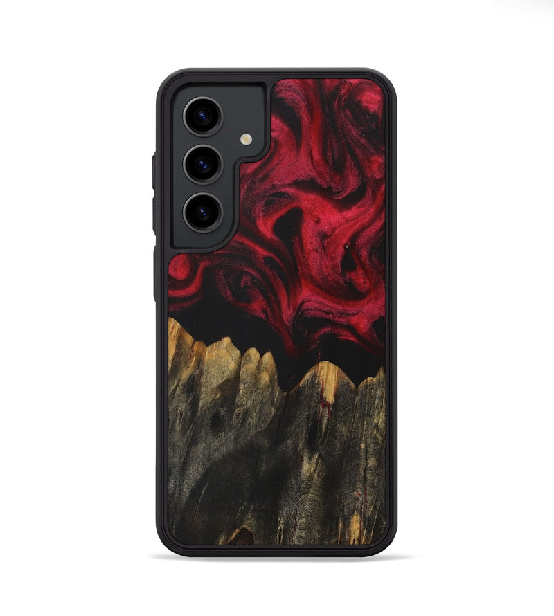 Galaxy S24 Wood Phone Case - Rosetta (Red, 729195)