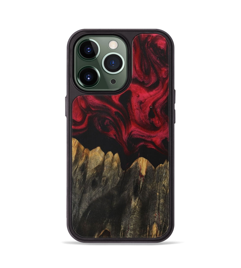 iPhone 13 Pro Wood Phone Case - Rosetta (Red, 729195)