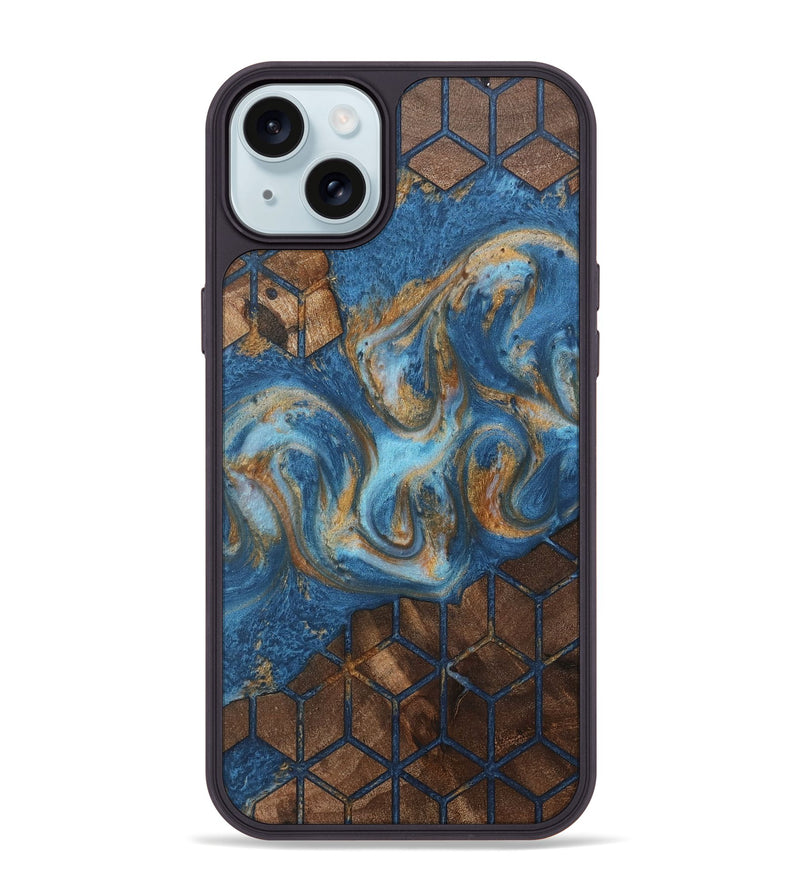 iPhone 15 Plus Wood Phone Case - Aleah (Pattern, 729228)