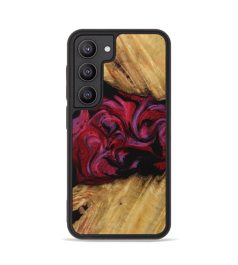 Galaxy S23 Wood Phone Case - Rieni (Red, 729281)