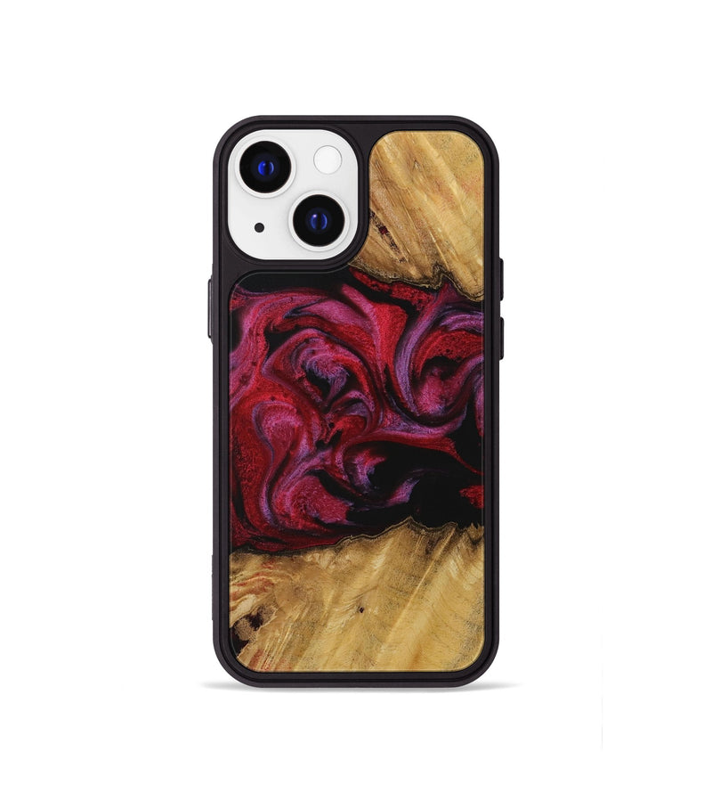 iPhone 13 mini Wood Phone Case - Rieni (Red, 729281)