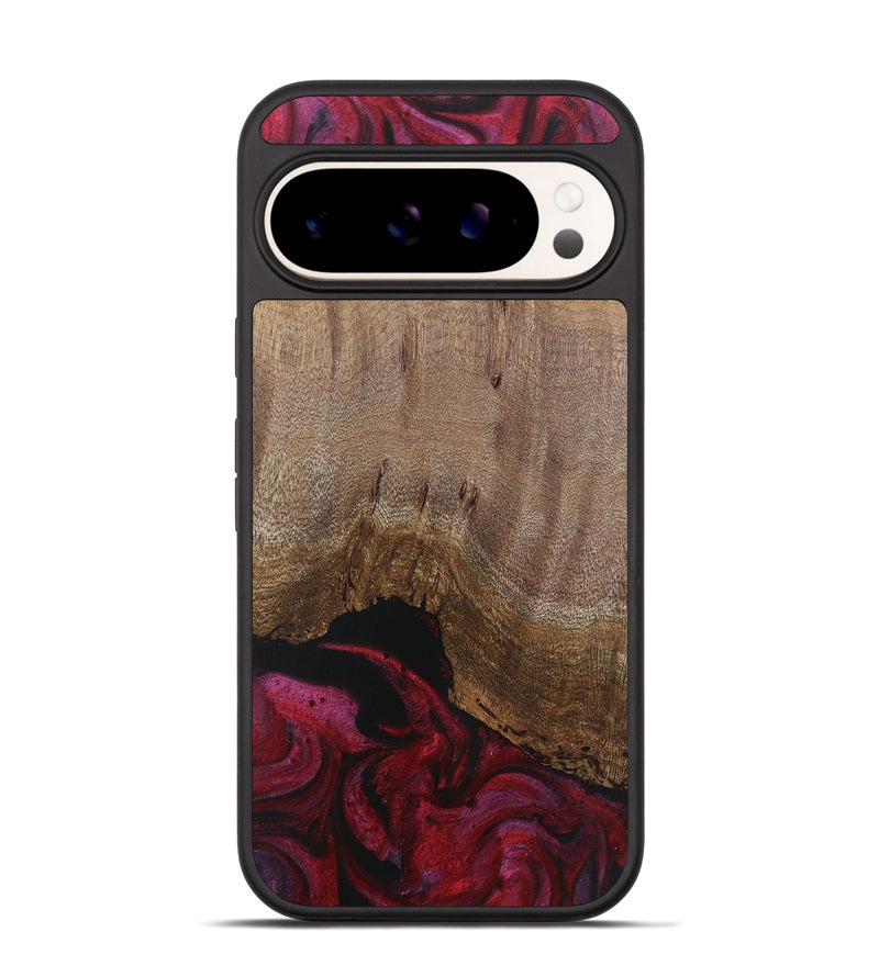 Pixel 9 Pro Wood Phone Case - Therman (Red, 729296)