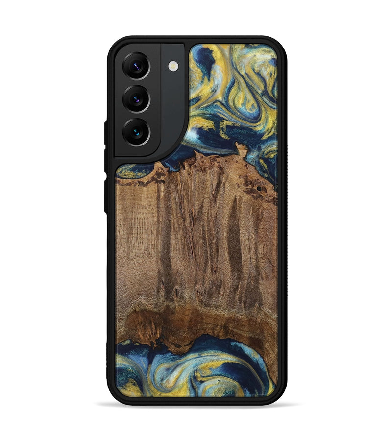 Galaxy S22 Plus Wood Phone Case - Takis (Teal & Gold, 729297)