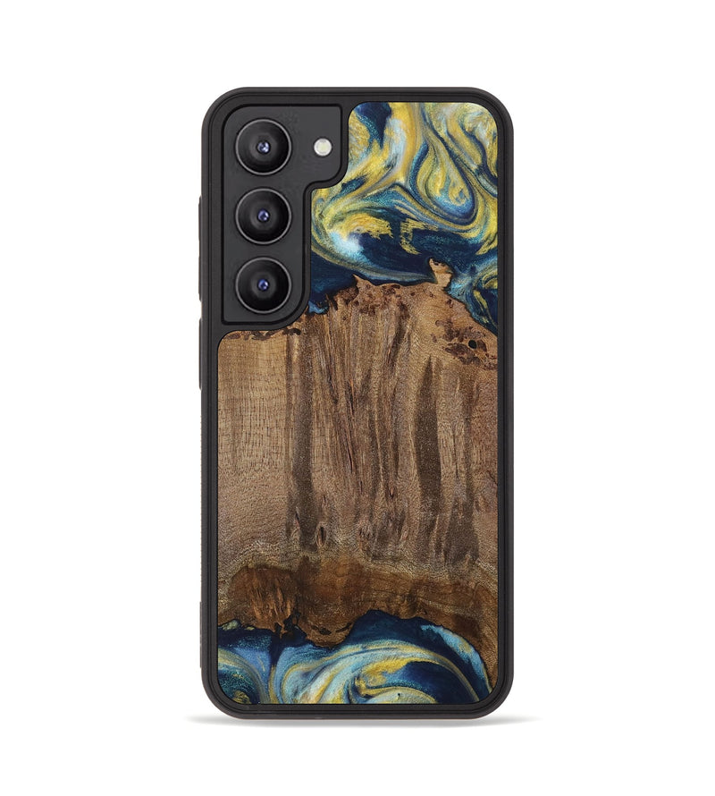 Galaxy S23 Wood Phone Case - Takis (Teal & Gold, 729297)