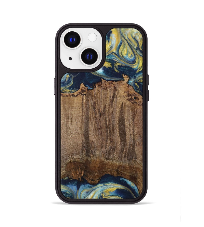 iPhone 13 Wood Phone Case - Takis (Teal & Gold, 729297)