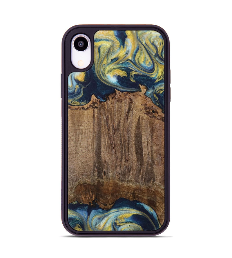 iPhone Xr Wood Phone Case - Takis (Teal & Gold, 729297)