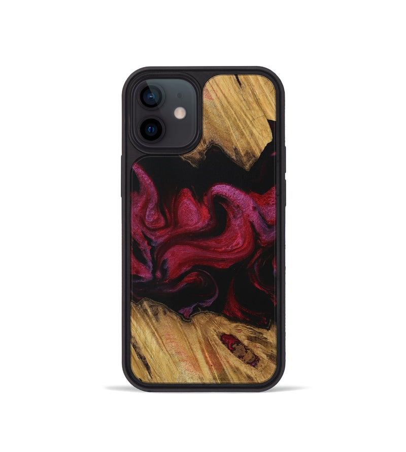 iPhone 12 mini Wood Phone Case - Antoni (Red, 729299)