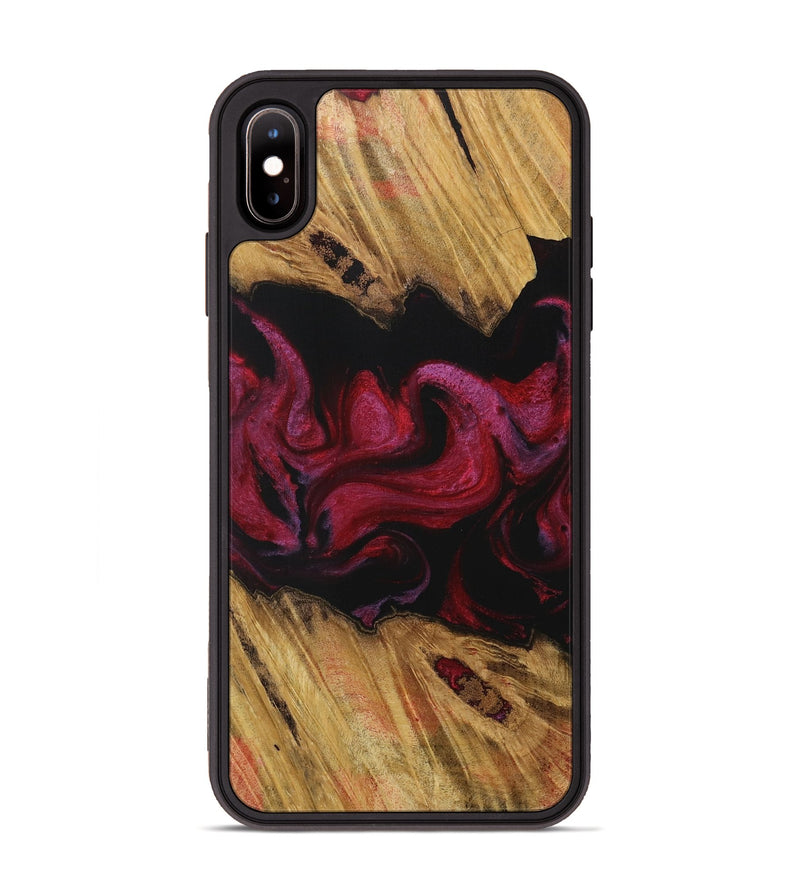 iPhone Xs Max Wood Phone Case - Antoni (Red, 729299)