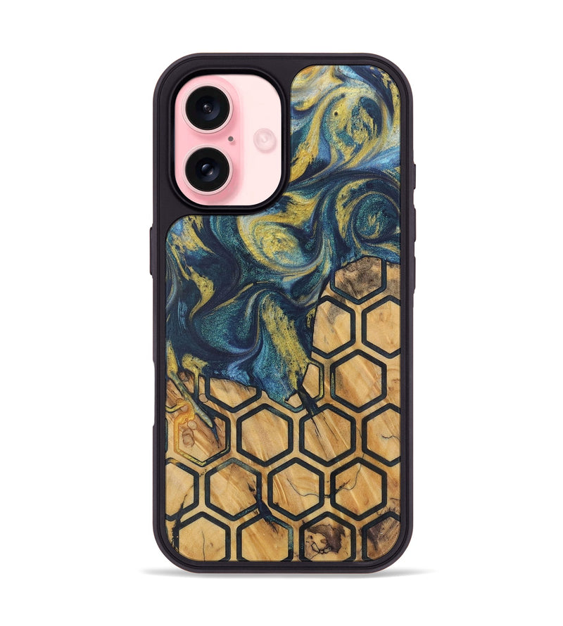 iPhone 16 Wood Phone Case - Anabel (Pattern, 729336)