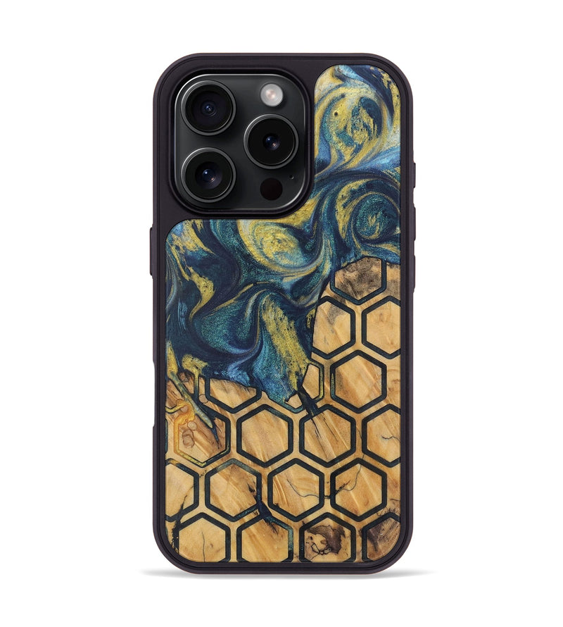 iPhone 16 Pro Wood Phone Case - Anabel (Pattern, 729336)