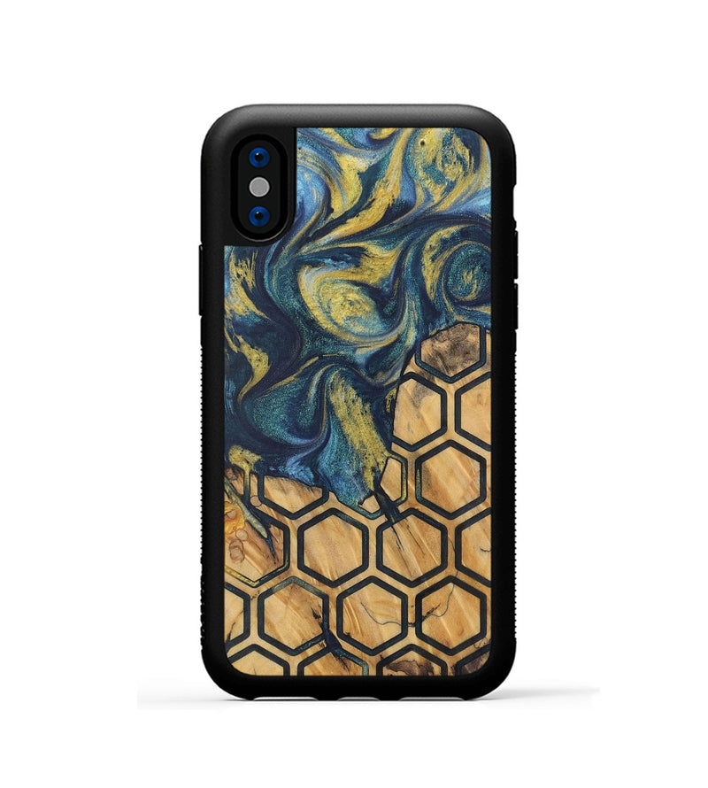 iPhone Xs Wood Phone Case - Anabel (Pattern, 729336)