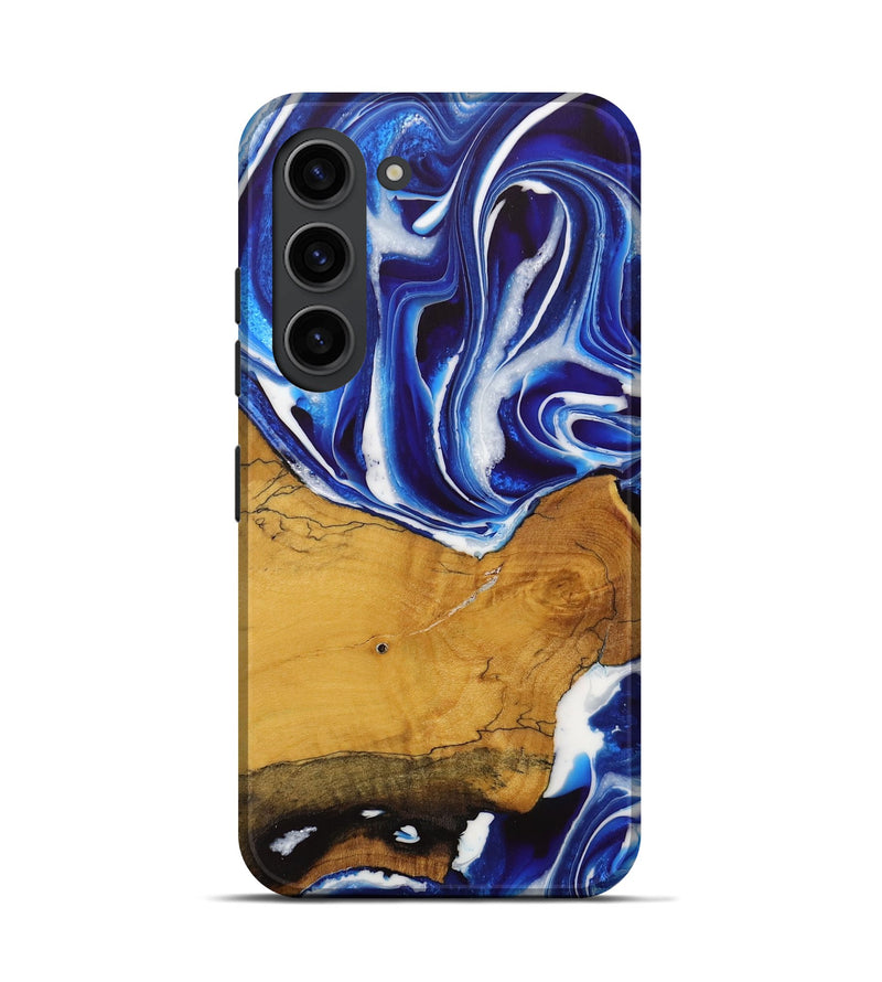 Galaxy S23 Wood Live Edge Phone Case - Goldina (Blue, 729342)