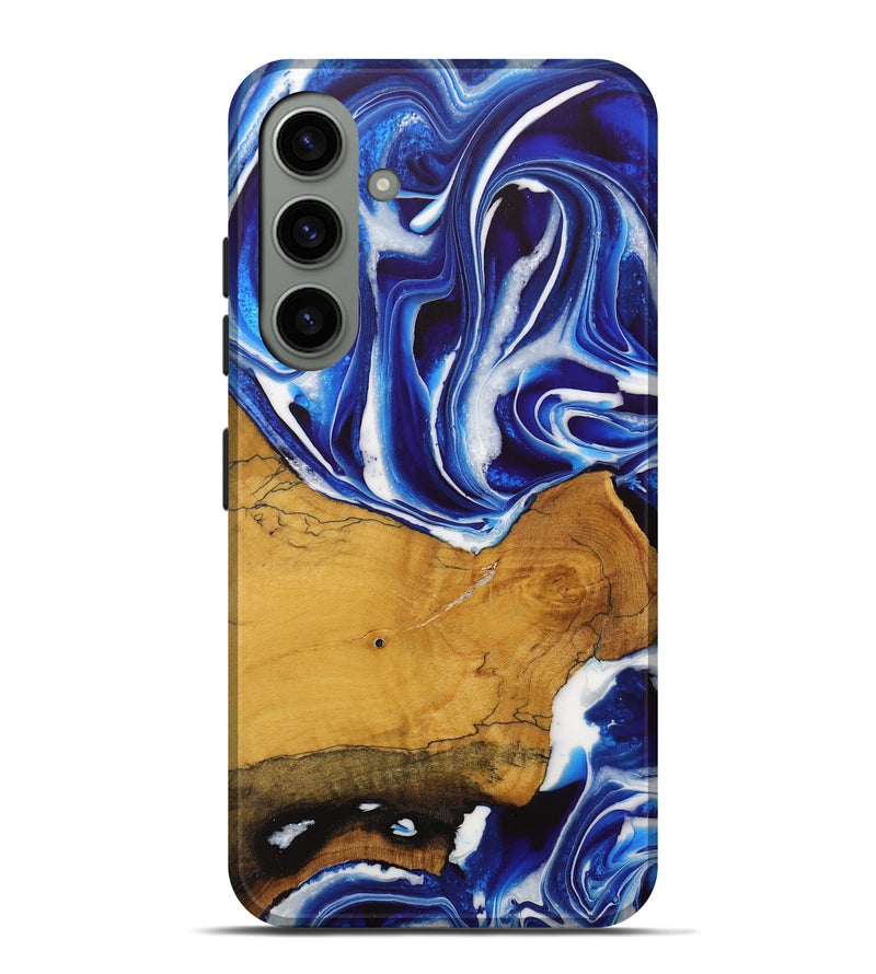 Galaxy S24 Plus Wood Live Edge Phone Case - Goldina (Blue, 729342)