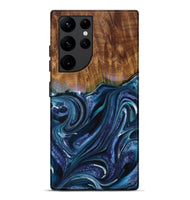 Galaxy S22 Ultra Wood Live Edge Phone Case - Cuong (Blue, 729348)