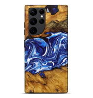 Galaxy S22 Ultra Wood Live Edge Phone Case - Katelyn (Blue, 729358)