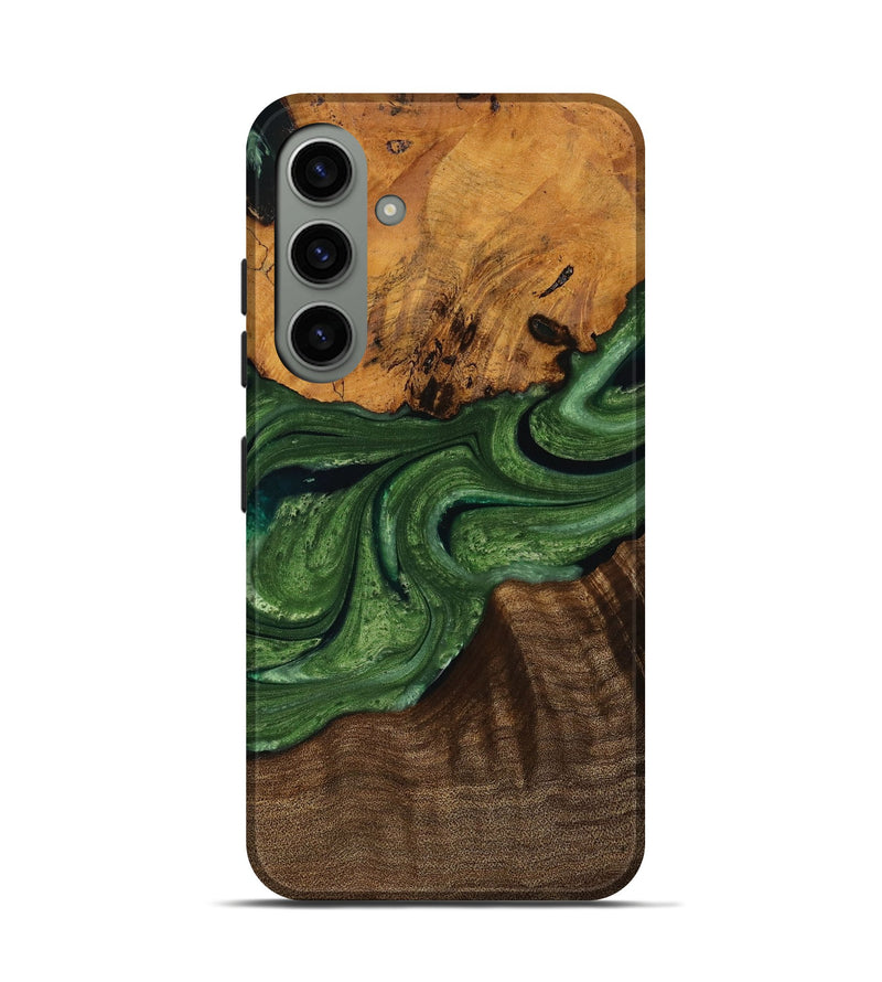 Galaxy S24 Wood Live Edge Phone Case - Dorreen (Green, 729372)