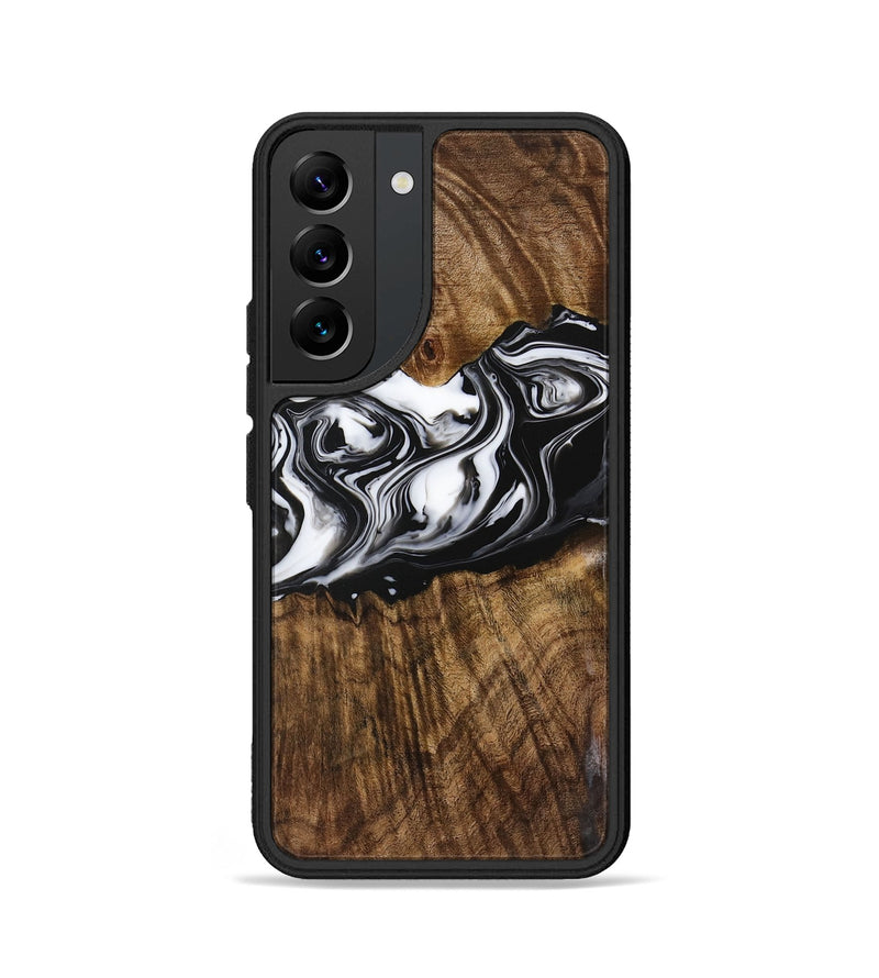 Galaxy S22 Wood Phone Case - Zona (Black & White, 729378)