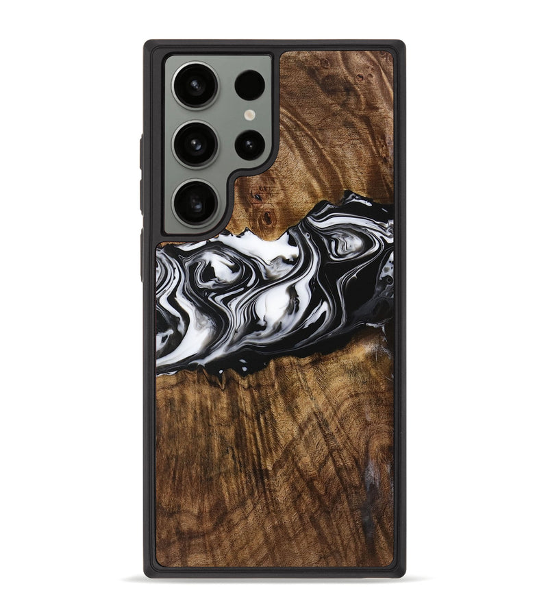 Galaxy S23 Ultra Wood Phone Case - Zona (Black & White, 729378)