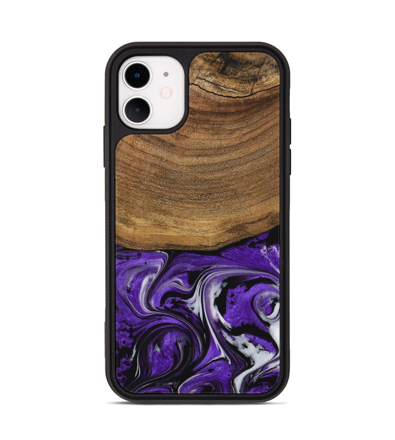 iPhone 11 Wood Phone Case - Malory (Purple, 729381)