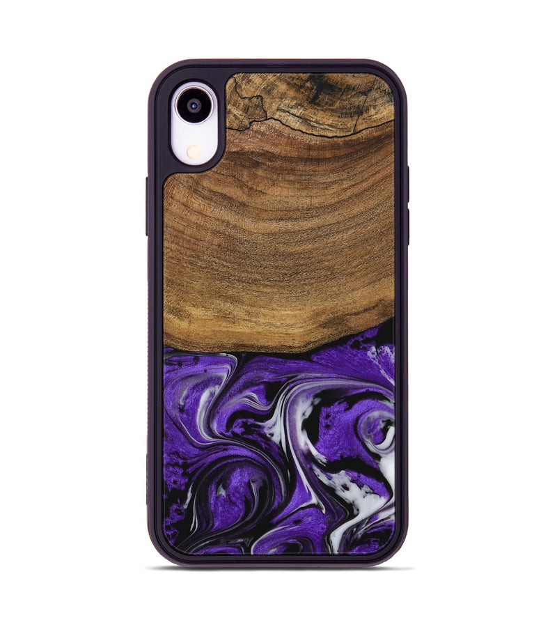 iPhone Xr Wood Phone Case - Malory (Purple, 729381)