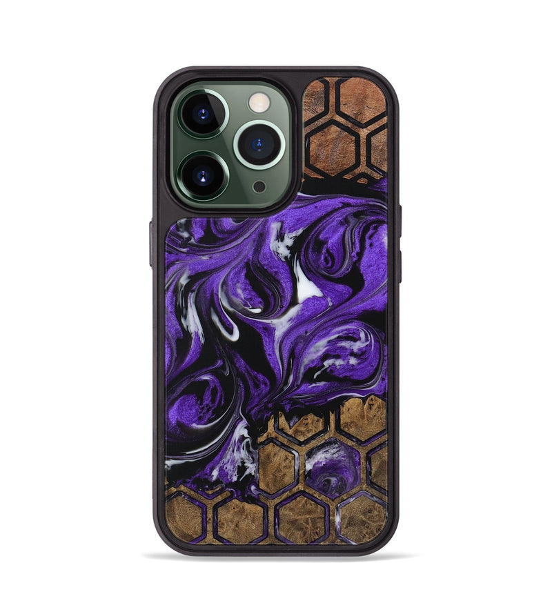 iPhone 13 Pro Wood Phone Case - Daphine (Pattern, 729388)