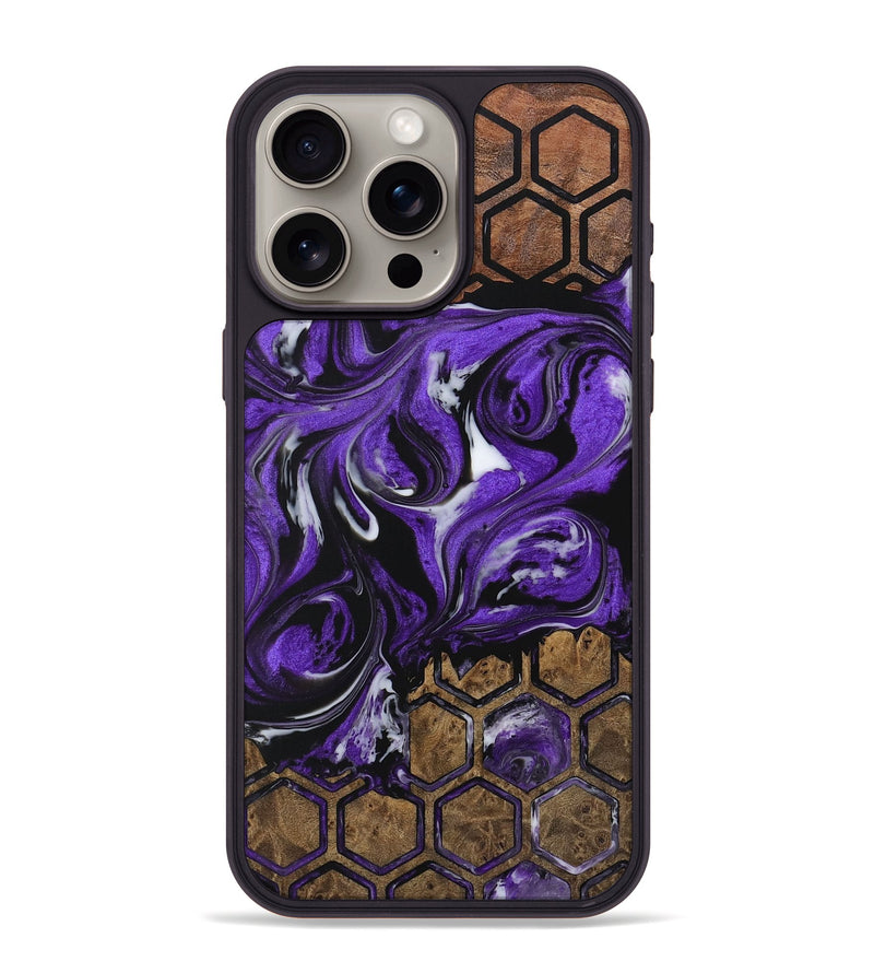 iPhone 15 Pro Max Wood Phone Case - Daphine (Pattern, 729388)